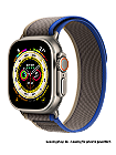 Apple Watch Ultra leasen, neues Design im Titangehäuse 49mm, Trail Loop Blau/Grau